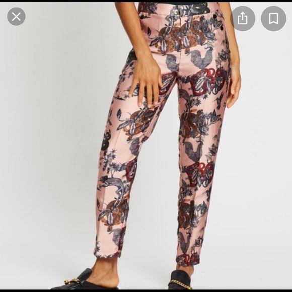 Scotch & Soda Pants - Scotch & Soda Snake Print Satin Pants